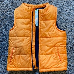 Orange Puffer vest, size 3T